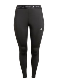 adidas Performance TECHFIT STASH POCKET FULL-LENGTH PLUS SIZE - Leggings - black