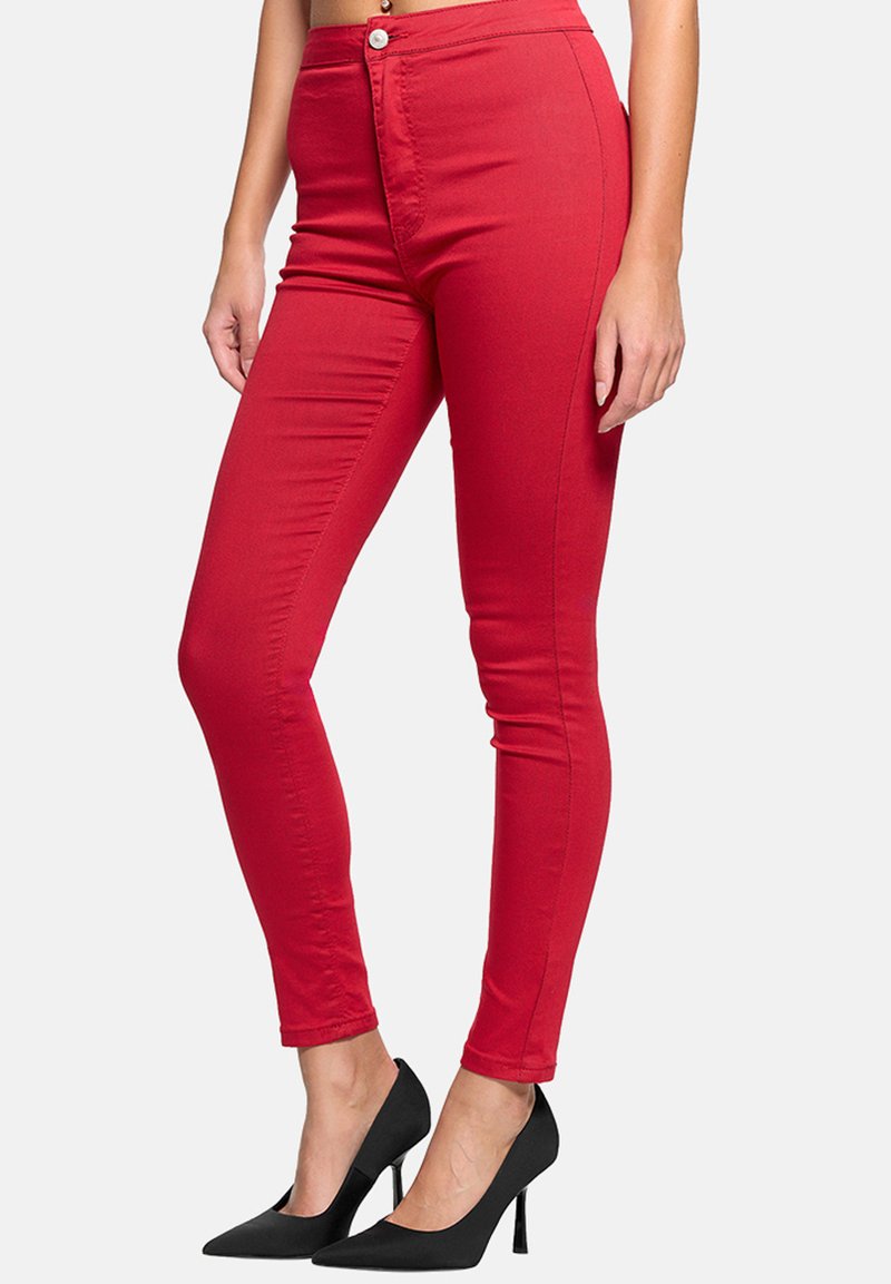 Elara HIGHWAIST - Jeans Skinny - rot