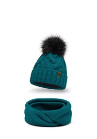 SET - Fular burlan - dark turquoise