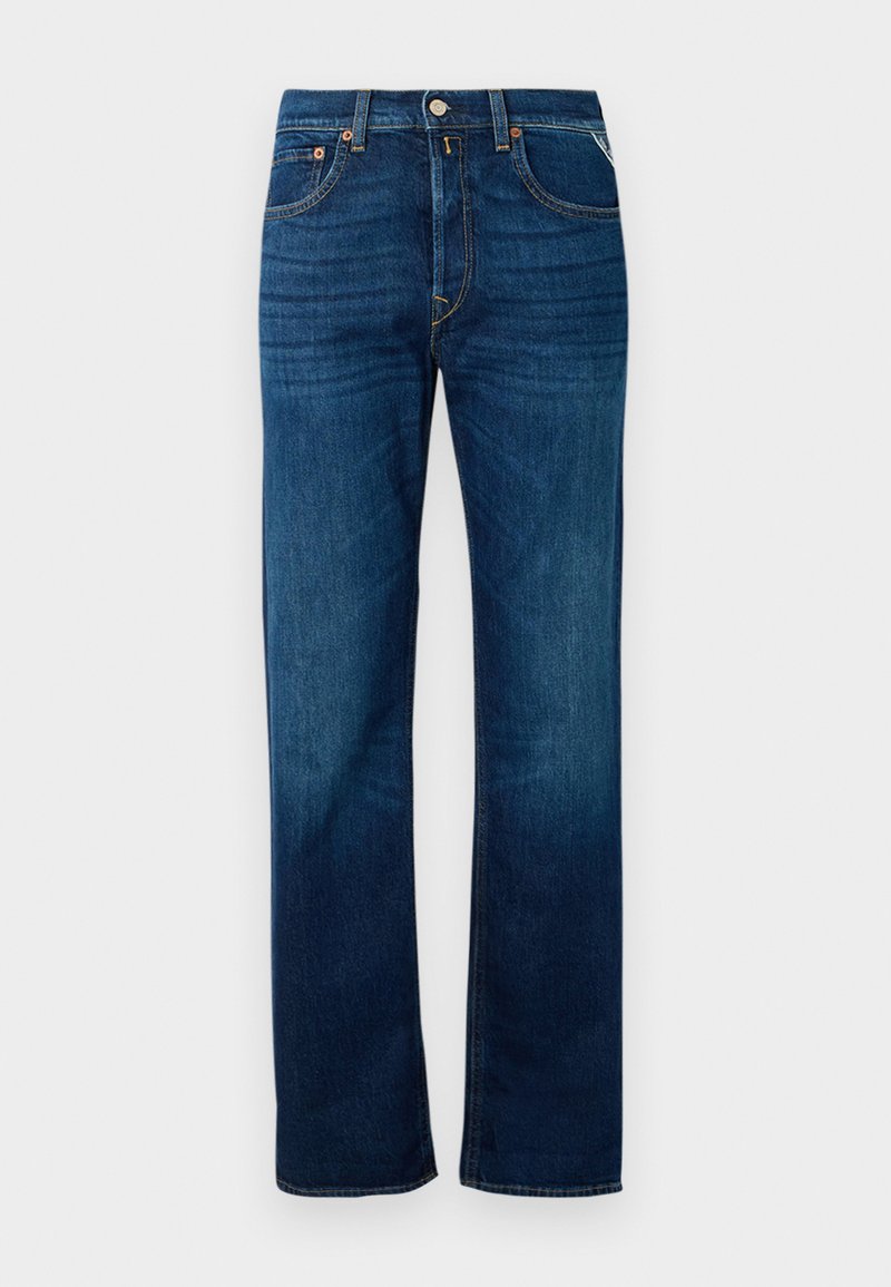Replay Relaxed fit jeans donkerblauw denim
