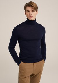 WE Fashion - THE MERINO KNIT - Džemper - blue Väikepilt 1