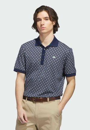 S NOV AOP - Polo shirt - night indigo   chalk white