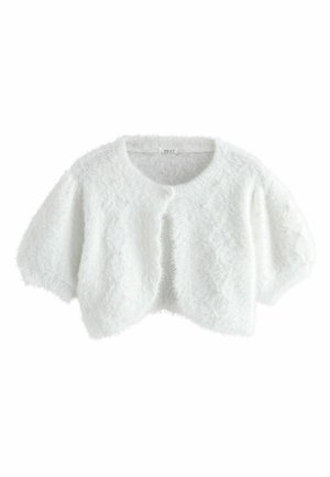 REGULAR FIT - PEARL FLUFFY OCCASION  - Strickjacke - white