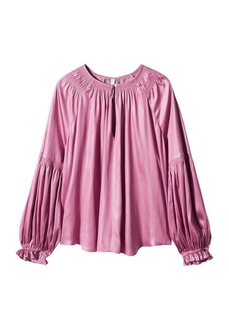 Mango Blouse donkerroze