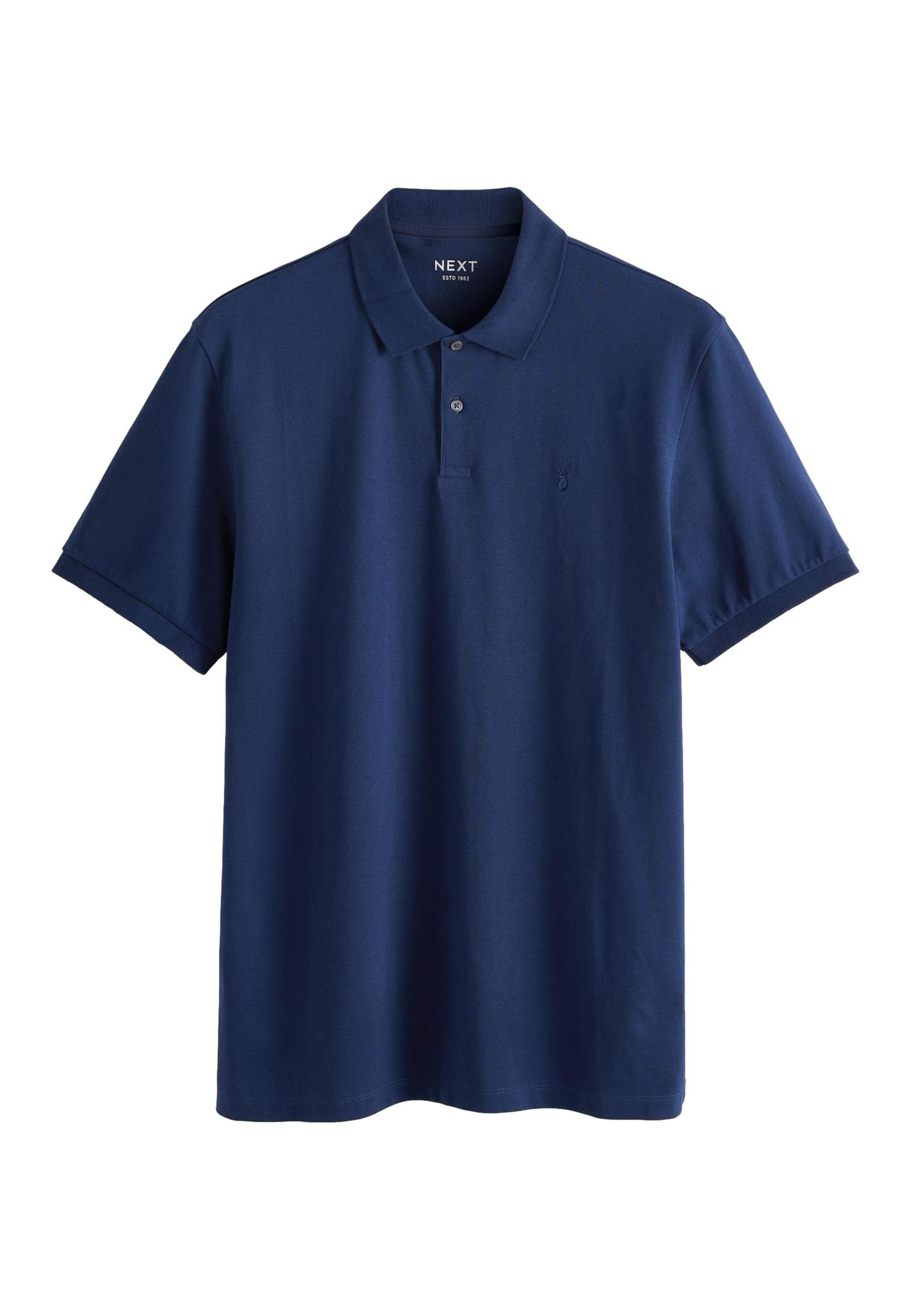 Next PIQUE POLOSHIRT - Polo shirt - blue/blue denim - Zalando