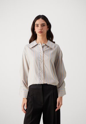 MERCY - Button-down blouse - dusty blue