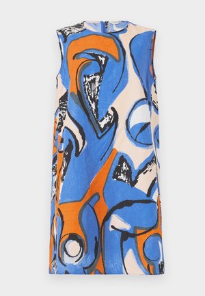 Marimekko ANEMONET ELDFAMN - Dienas kleita - blue/peach/orange