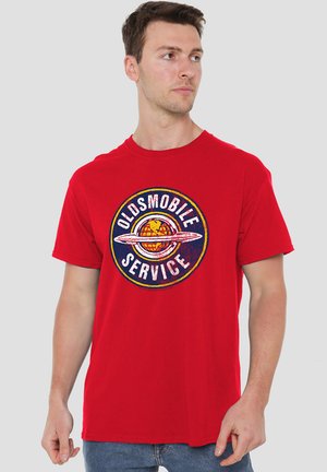 OLDSMOBILE VINTAGE SERVICE - T-Shirt print - red