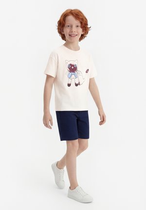 Mini Rodini SIAMESE TEE UNISEX - T-shirt imprimé - white