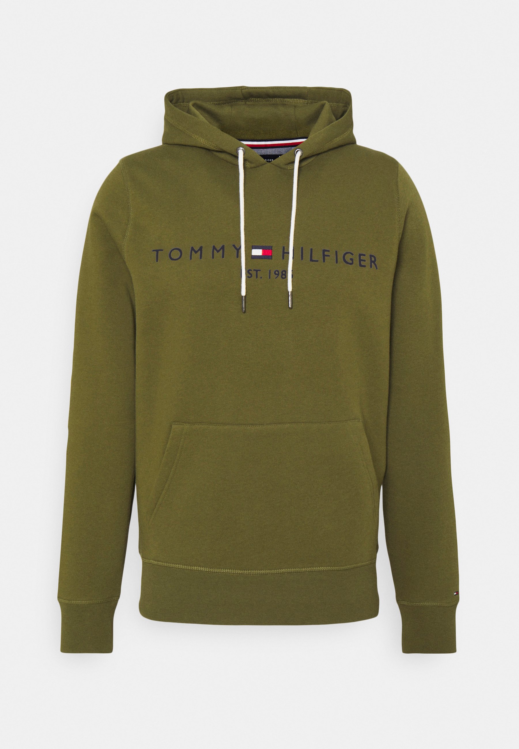 Tommy Hilfiger LOGO HOODY - Hoodie - putting green/olive - Zalando.co.uk