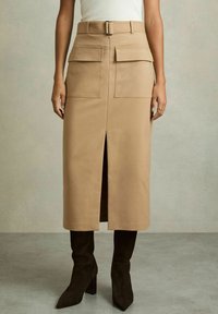 Reiss REGULAR FIT - OAKLEY CARGO - Puzdrová sukňa - camel