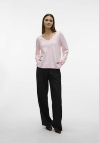 Vero Moda SILJE V-NECK NOOS - Maglione - pink a boo