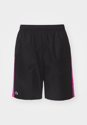 Lacoste Sport SHORT LCST FC - Kurze Sporthose - black/malva