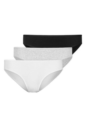3-PACK - Slip - mix weiß hellgrau schwarz