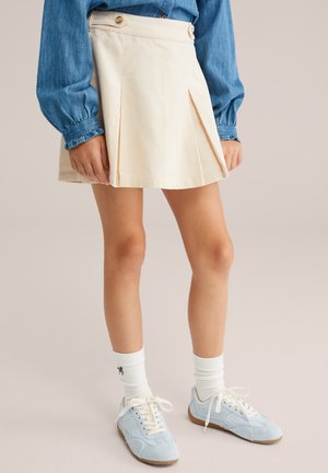WE Fashion Plisirano krilo - ecru