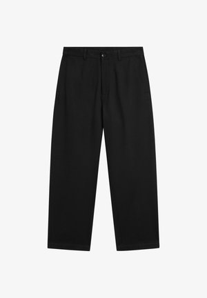 Massimo Dutti, Enzyme-wash tapered fit jeans - Stoffhose - black
