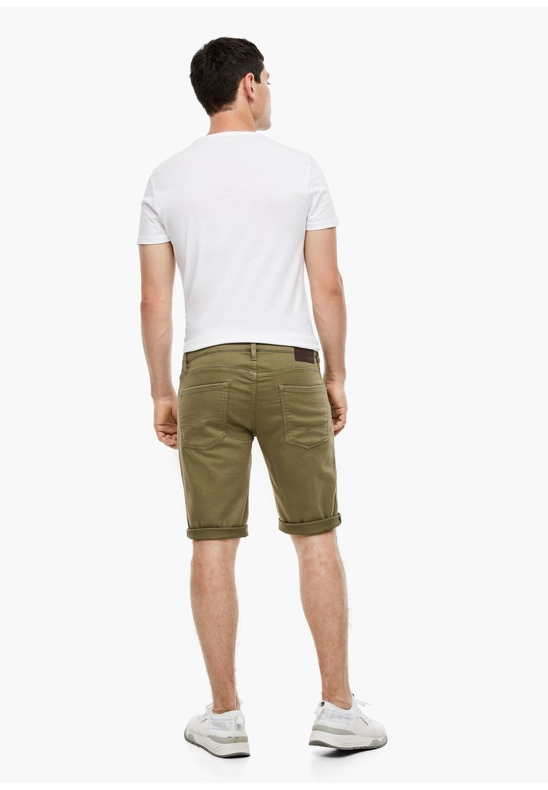 Herren Skinny Fit | s.Oliver BERMUDA Jeans Shorts olive/dunkelgrün - OC74350 Herren Skinny Fit | s.Oliver BERMUDA Jeans Shorts olive/dunkelgrün - OC74350