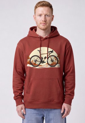 watapparel, GRAVELBIKE UNISEX - Kapuzenpullover - earthy red