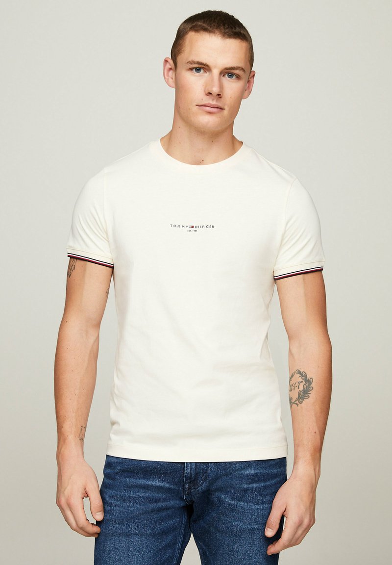 Tommy Hilfiger LOGO TIPPED TEE - T-shirts basic - calico