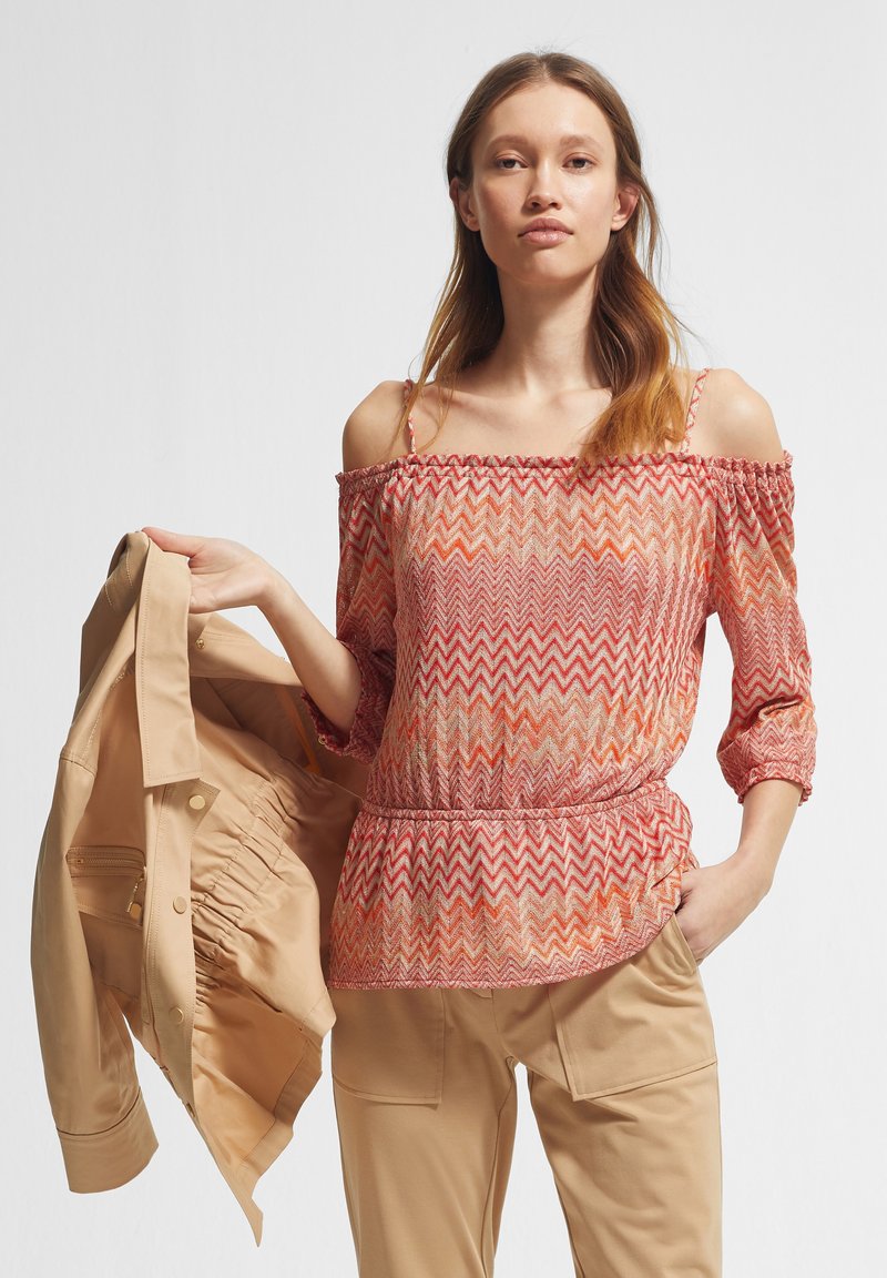 Damen Strickjacken | comma Strickpullover coral zic zac knit/lachs - DD97638 Damen Strickjacken | comma Strickpullover coral zic zac knit/lachs - DD97638