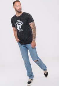 Paradiso Clothing THE ROLLING STONES NYC 75 SNOW WASH - Print T-shirt - black