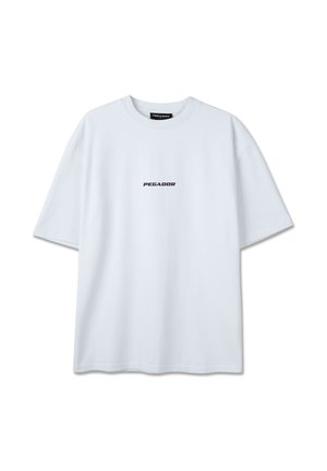 Pegador, COLNE LOGO OVERSIZED TEE - T-shirt imprimé - white