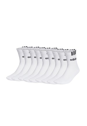 UNISEX 3-STRIPES HALF-CREW CUSHIONED KURZE TENNIS 9 PAAR - Sportsocken - white