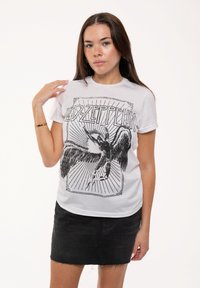 Paradiso Clothing LED ZEPPELIN ICARUS BURST SKINNY FIT - Print T-shirt - white