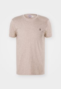 CUSTOM SLIM FIT JERSEY CREWNECK T-SHIRT - T-Shirt basic - light brown