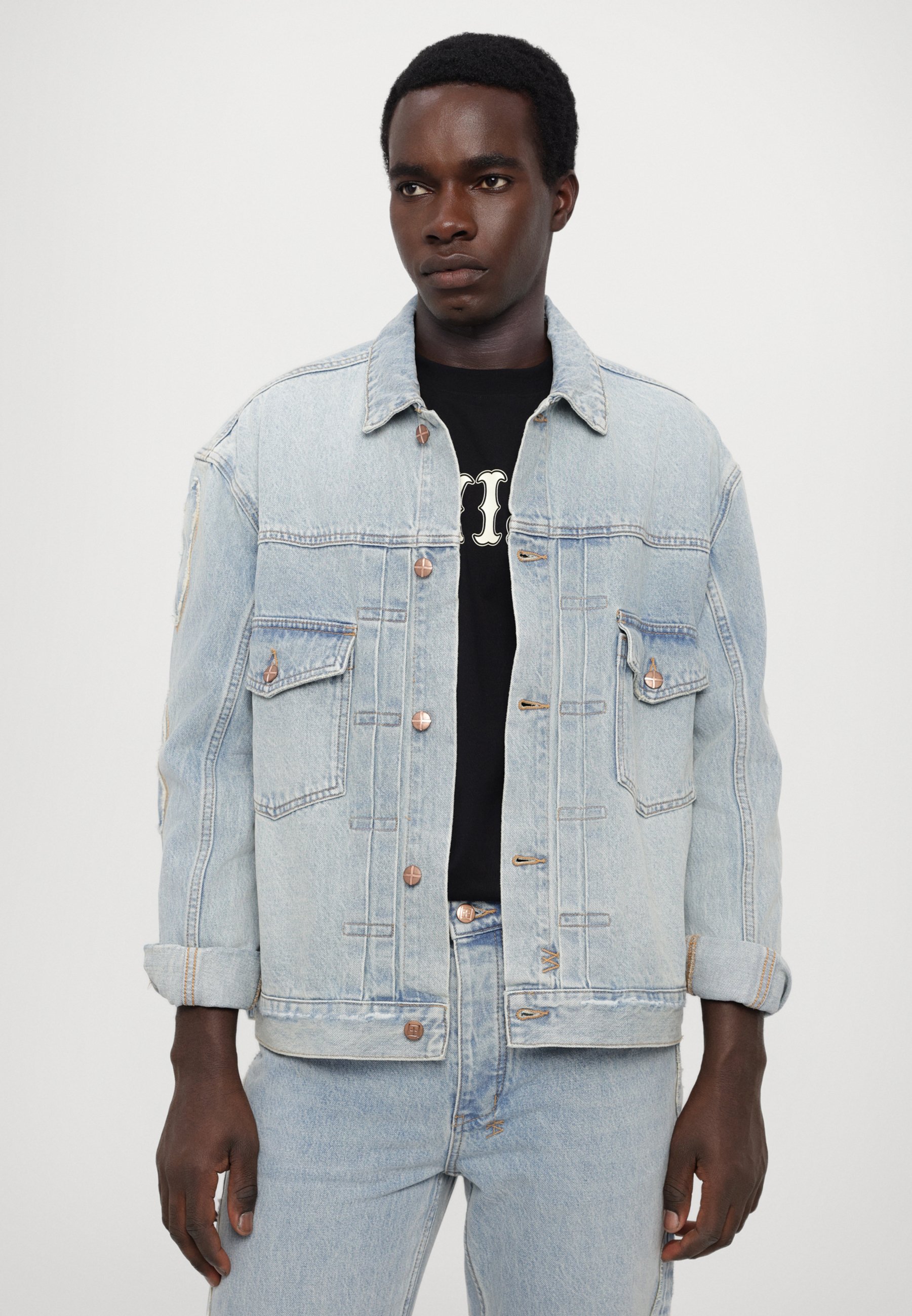 Ksubi JACKET PARAGON KRAFT - Denim jacket - denim/light-blue denim  