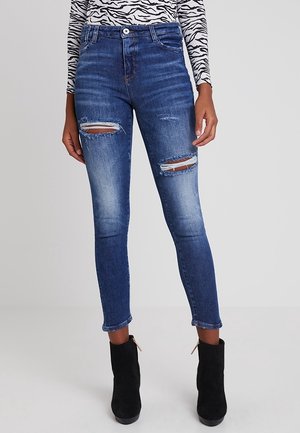 Jeans Skinny Fit - destroyed denim