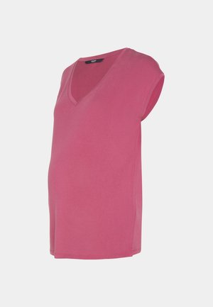 Vero Moda Maternity VMMFILLI V NECK - T-shirts - dry rose