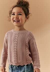 Next CABLE STITCH - REGULAR FIT - Džemperis - pink