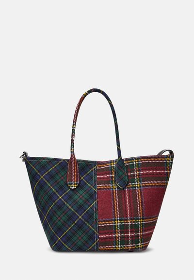 Polo Ralph Lauren PATCHWORK WOOL MEDIUM BELLPORT TOTE - Kabelka - red multi