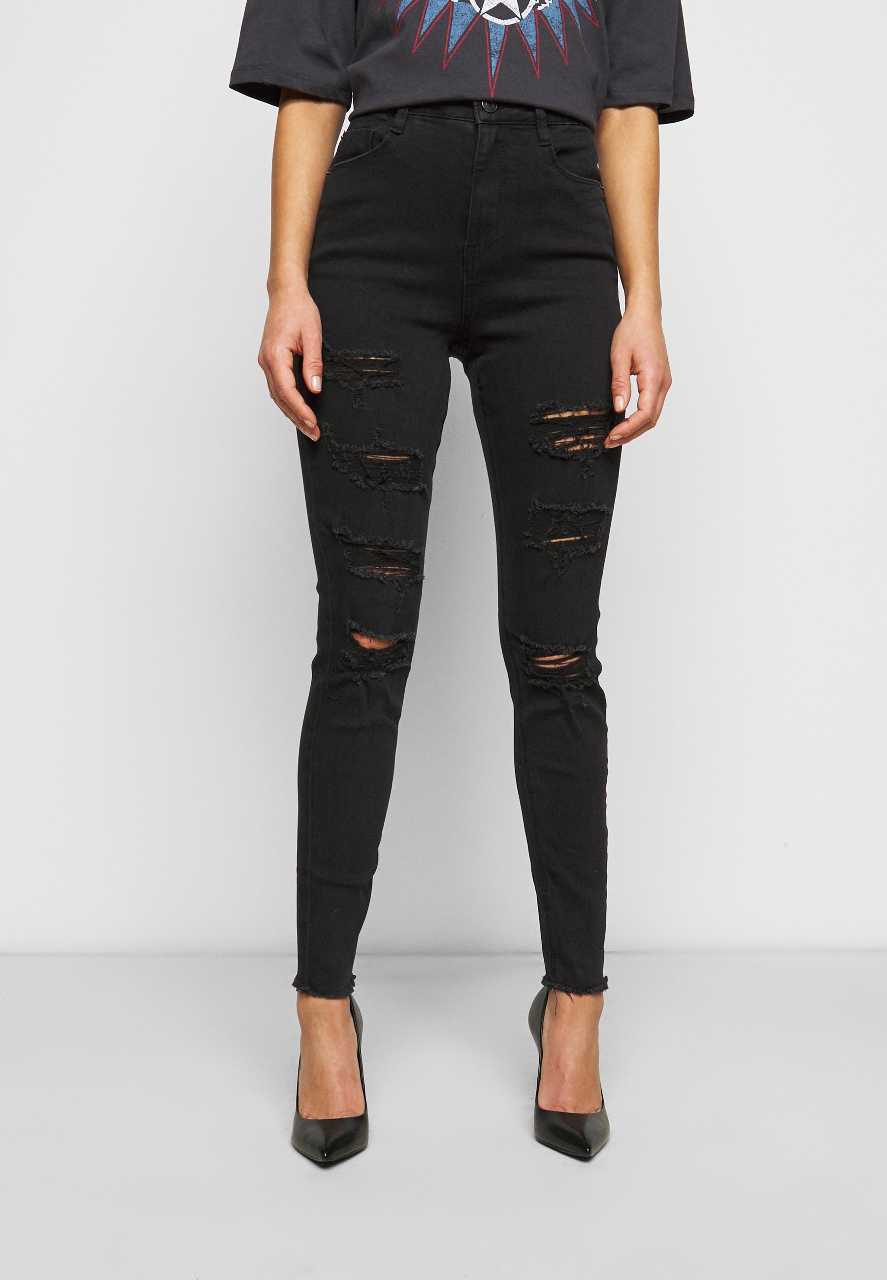 Petite Extreme Ripped Jeans