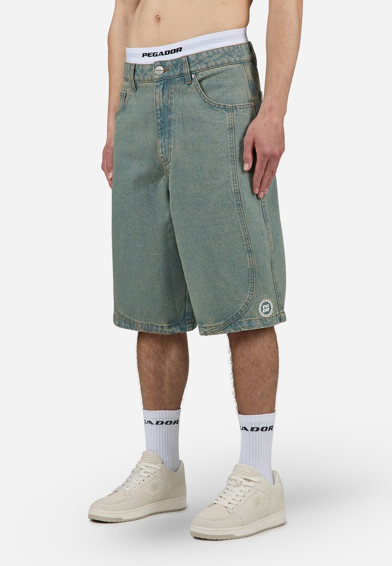 Pegador - KEEN JORTS - Shorts di jeans - washed vintage blue, Ingrandire