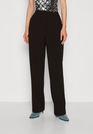 Vero Moda VMLISCOOKIE WIDE SOLID PANT  - Παντελόνι - black