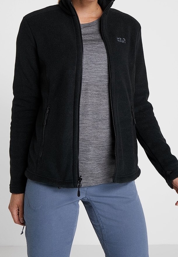 Jack Wolfskin Fleecetakki - black