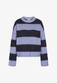 Sélectionné, hydrangea stripes:navy blazer