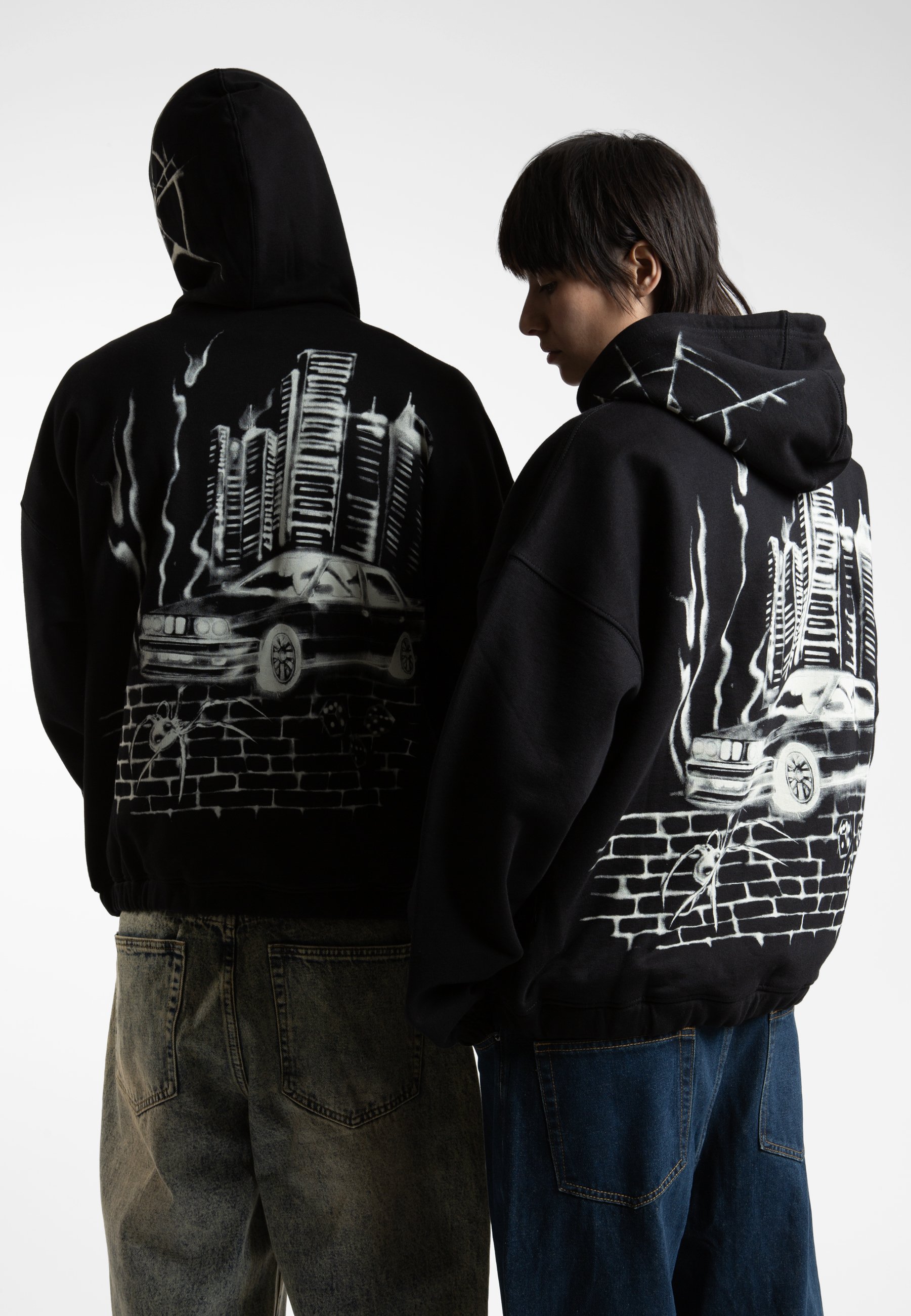 Wasted Paris UNISEX - Zip-up sweatshirt - black - Zalando