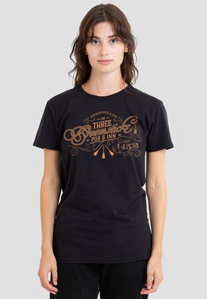 Cotton Soul, HARRY POTTER THREE BROOMSTICKS   - Print T-shirt - black