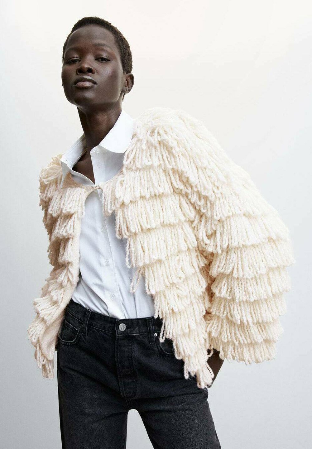 Mango PELUDIN - fina - grezzo/crema Zalando.es