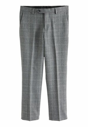 Next SLIM FIT PRINCE OF WALES CHECK - Oblekové kalhoty - grey