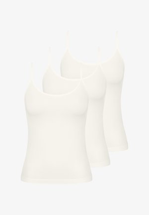 3ER PACK GO SENSE SPAGHETTI - Caraco - silk white