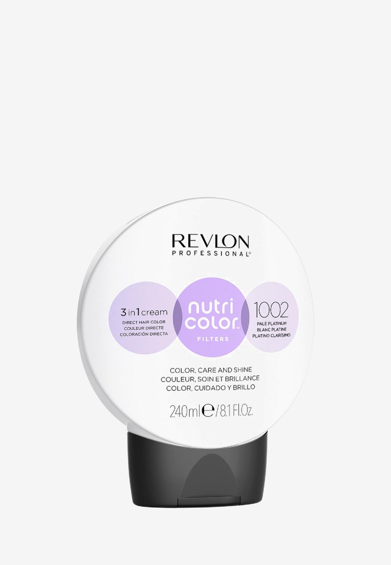 Revlon Professional - NUTRI COLOR™ FILTERS 3 IN 1 CREAM COLOR CARE AND SHINE, SEMI PERMANENT HAIR COLOUR CONDITIONER - Tinte capelli - 1002 pale platinum, Ingrandire