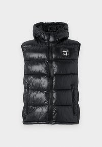 HOODED VEST - Mellény - black