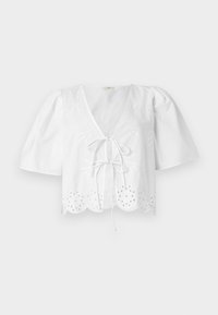 JDYALICE TIE - Button-down blouse - bright white