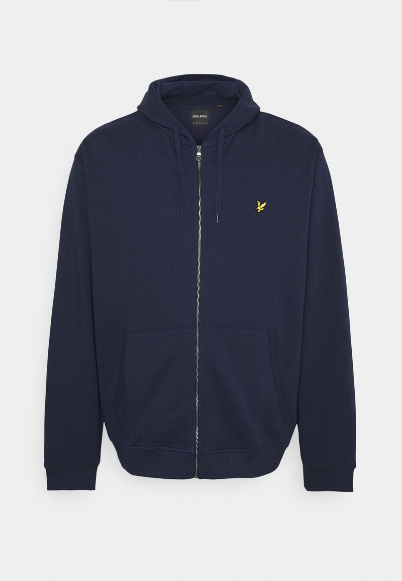 Lyle & Scott Sweater met rits donkerblauw