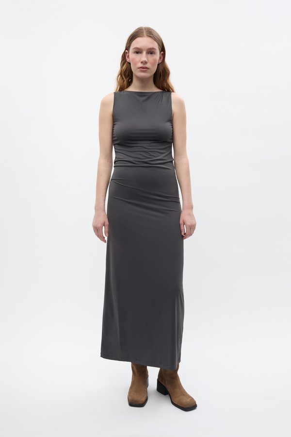 SCORPION DRESS - Jersey dress - asphalt