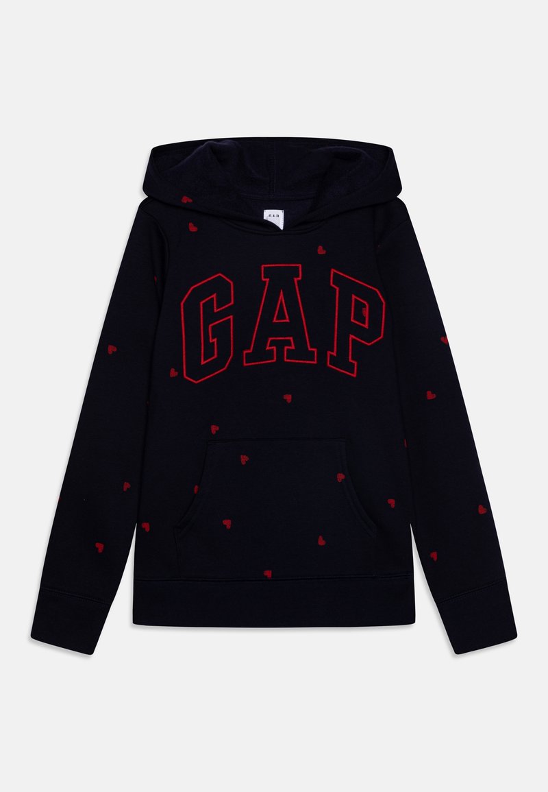 Felpa con cappuccio e ricamo logo di Gap in Blu